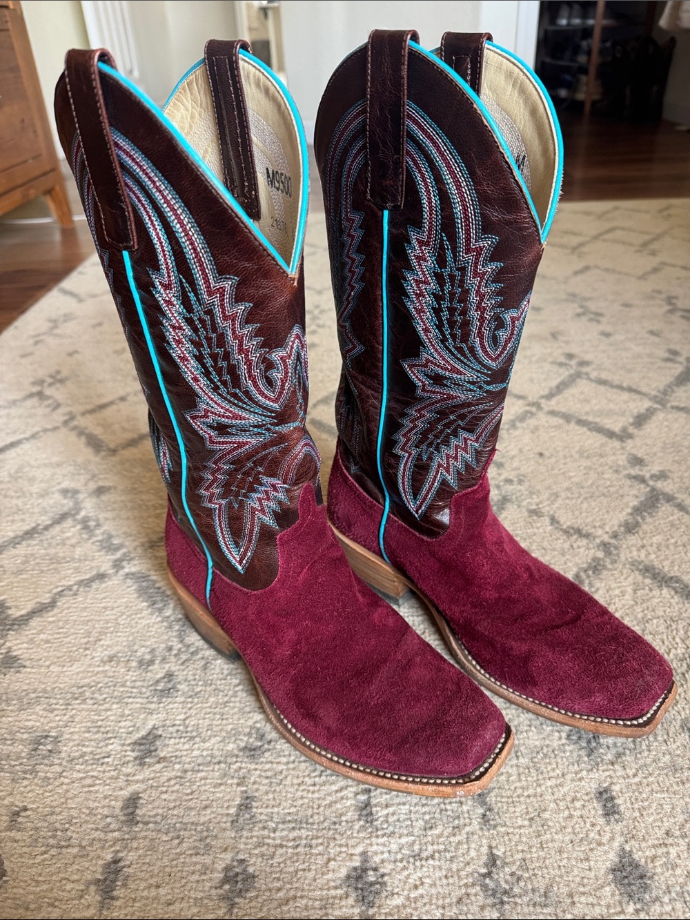 Macie Bean Suede cowboy boots